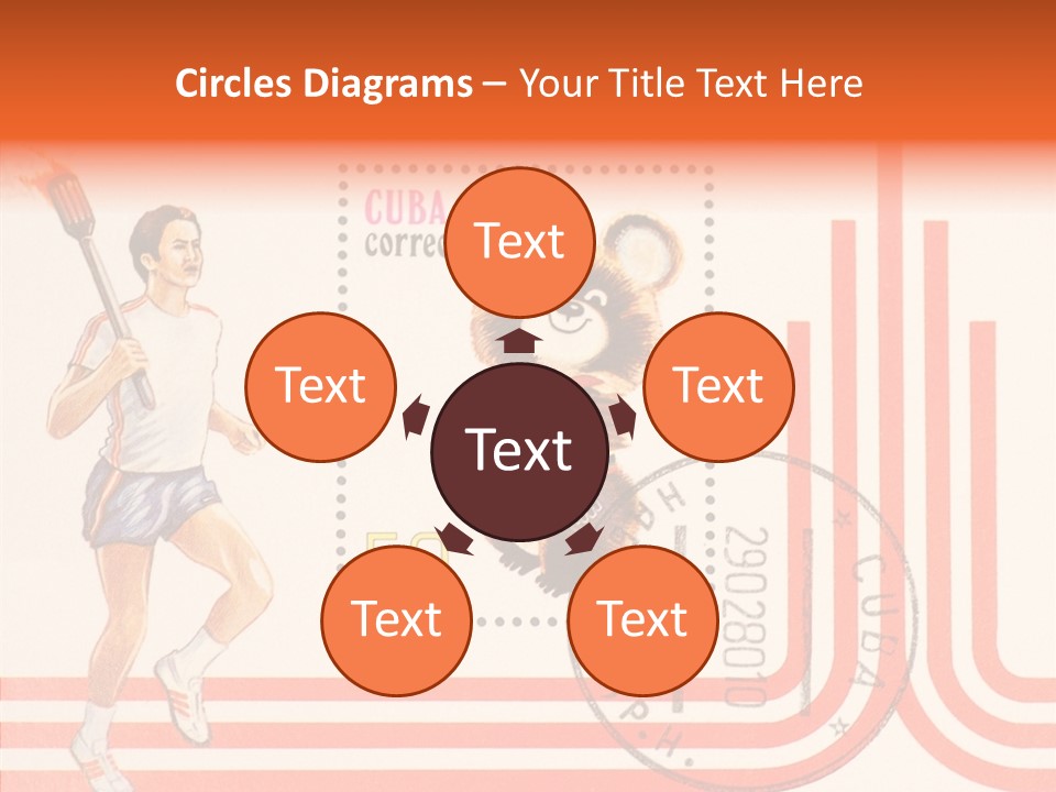 Moscow Mail Russia PowerPoint Template