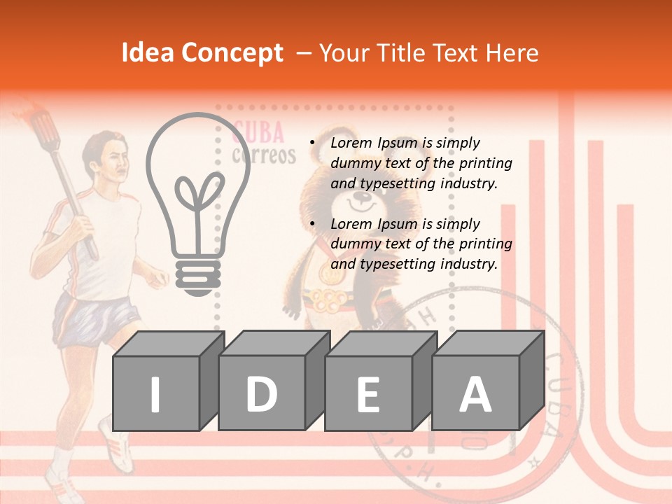 Moscow Mail Russia PowerPoint Template