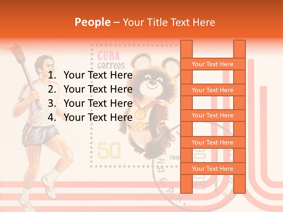 Moscow Mail Russia PowerPoint Template