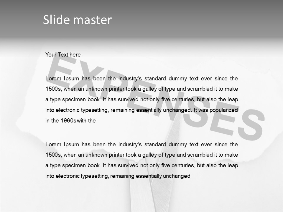 Metal Paper Finance PowerPoint Template