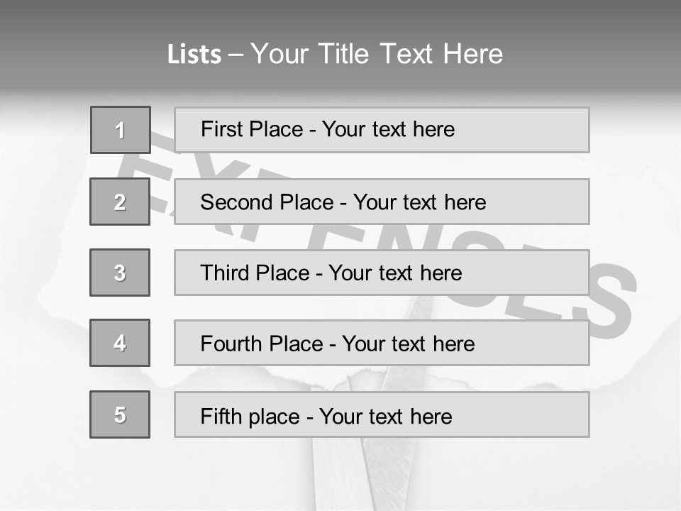 Metal Paper Finance PowerPoint Template