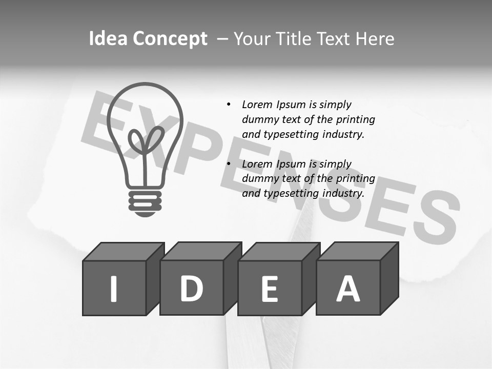 Metal Paper Finance PowerPoint Template