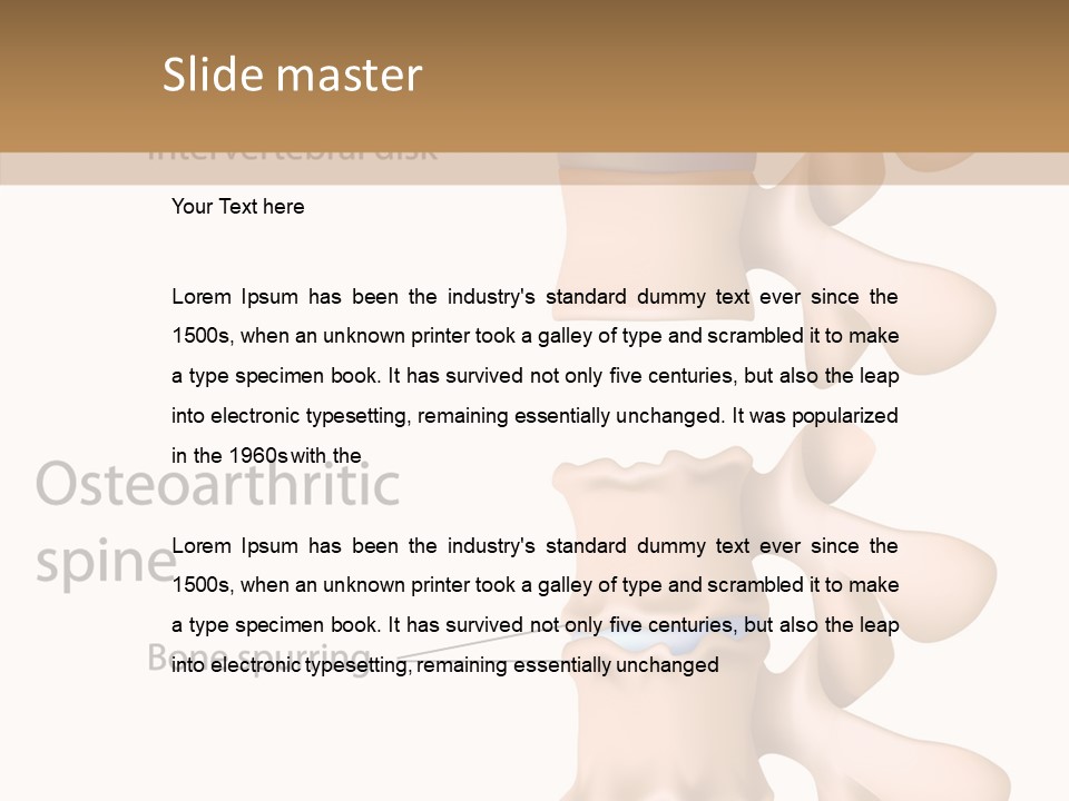 Medicine Posture Disk PowerPoint Template