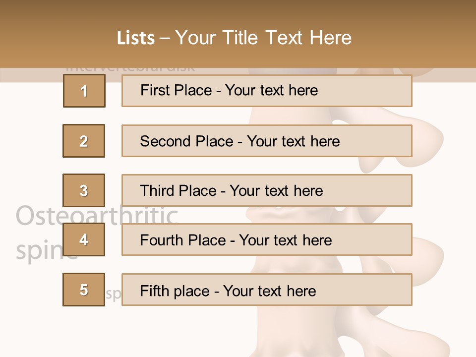 Medicine Posture Disk PowerPoint Template