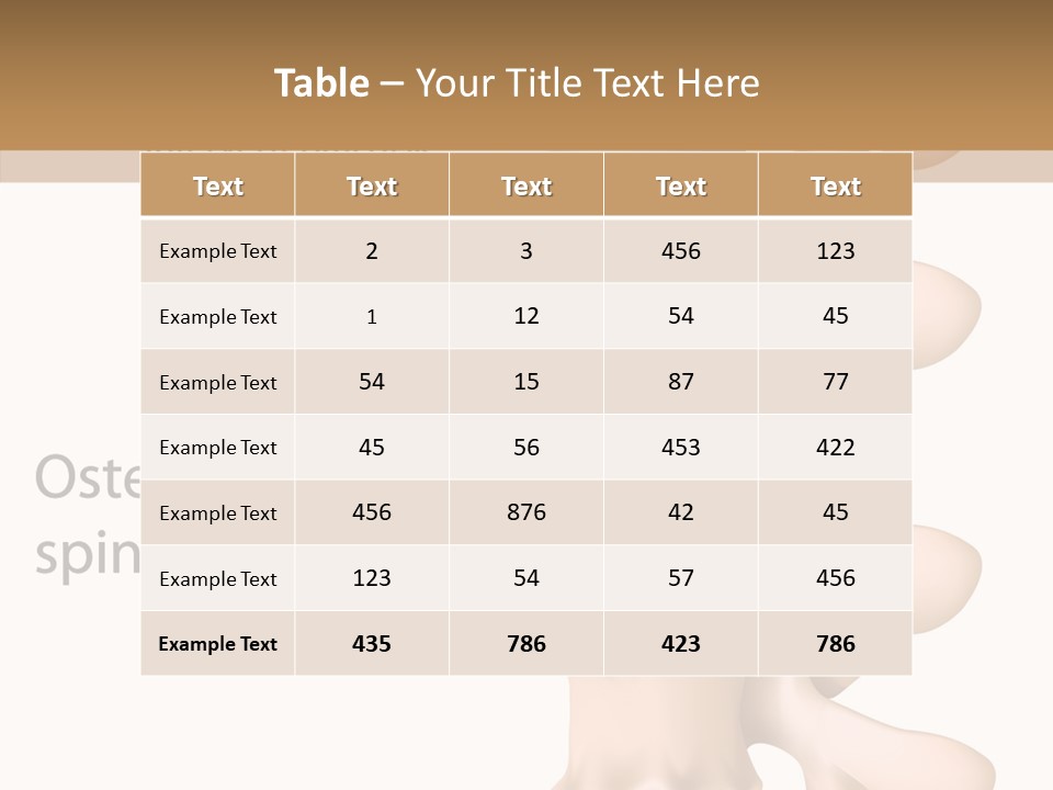 Medicine Posture Disk PowerPoint Template