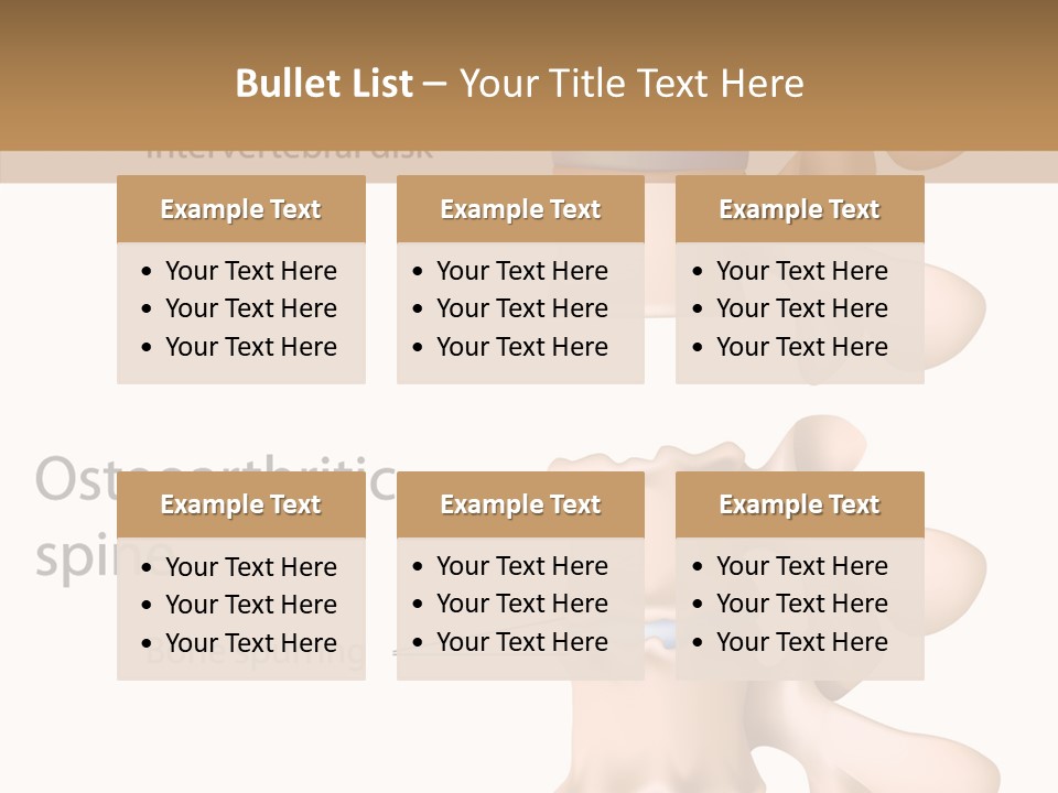 Medicine Posture Disk PowerPoint Template