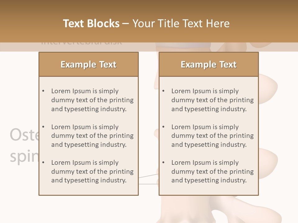 Medicine Posture Disk PowerPoint Template