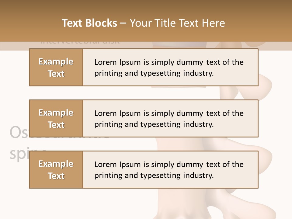 Medicine Posture Disk PowerPoint Template