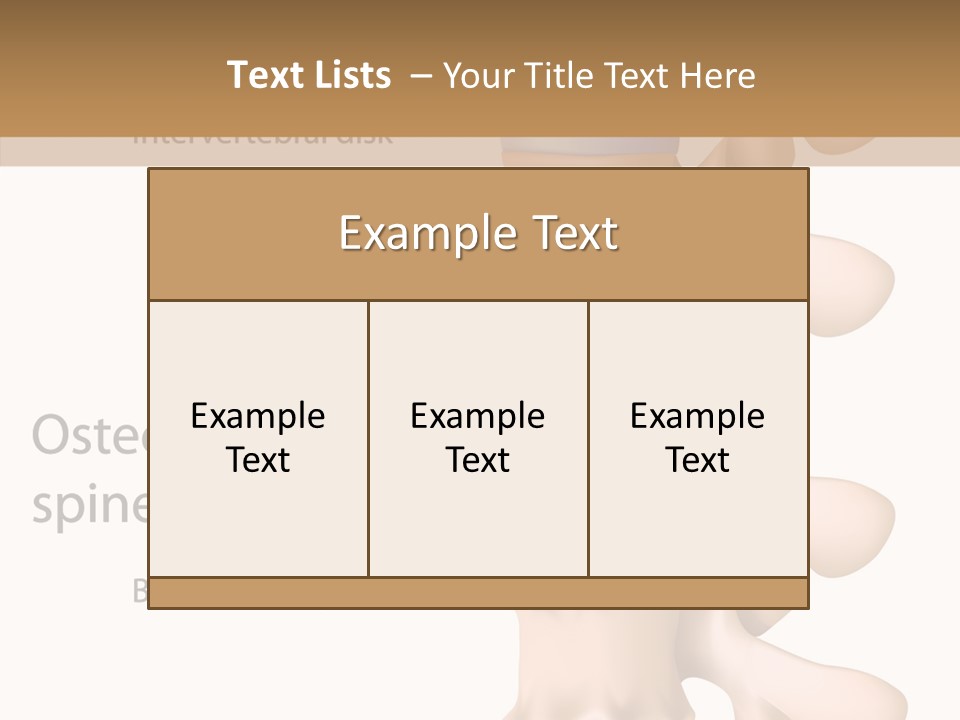 Medicine Posture Disk PowerPoint Template