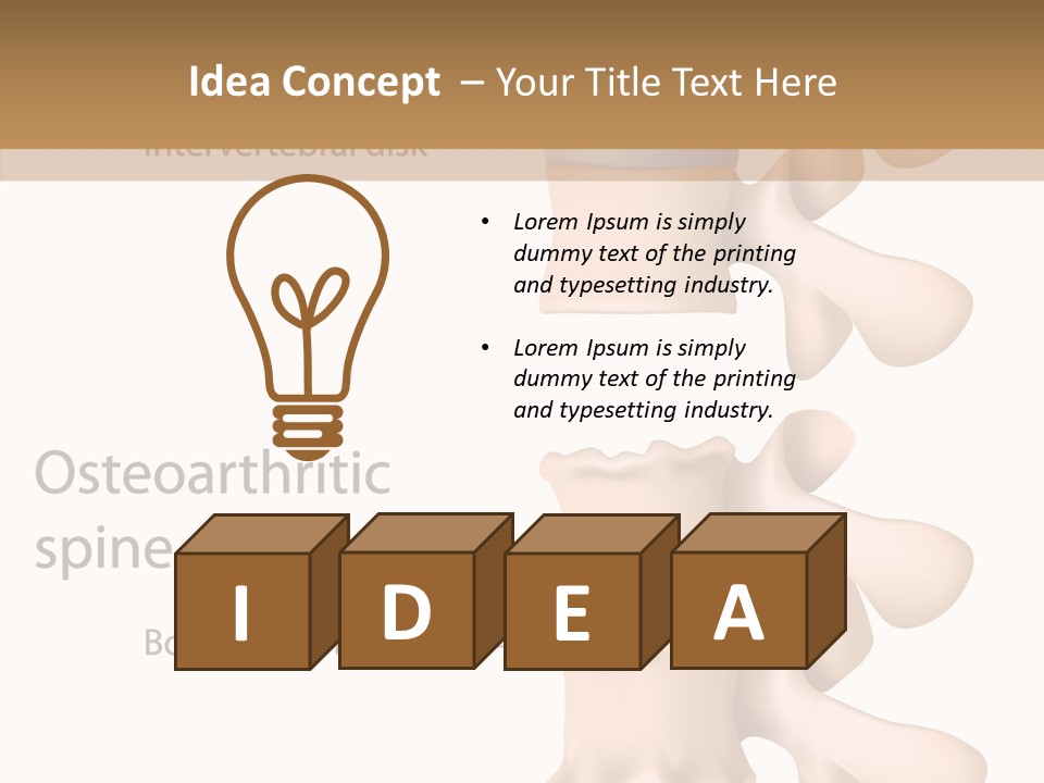 Medicine Posture Disk PowerPoint Template