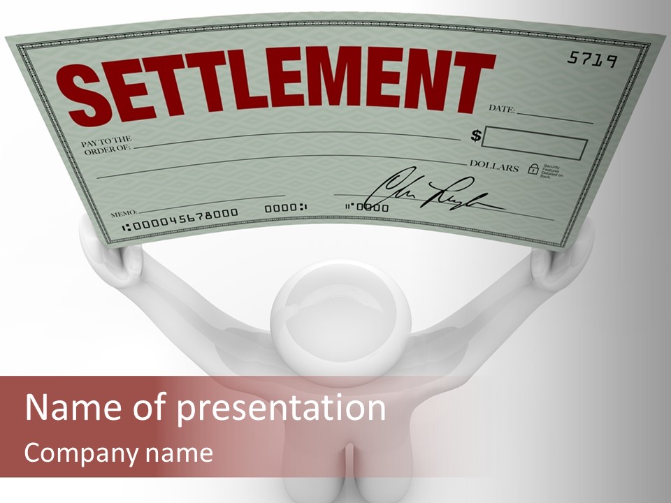 Wealth Authorized Paper PowerPoint Template