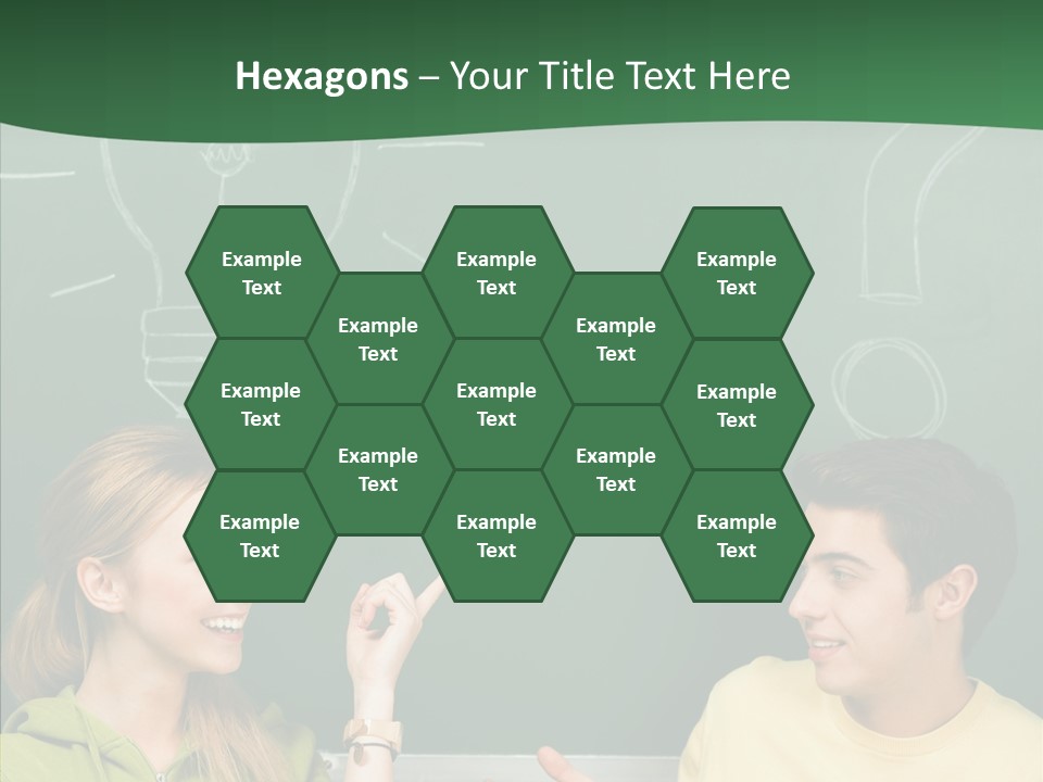 Gesturing Guy Thoughtful PowerPoint Template