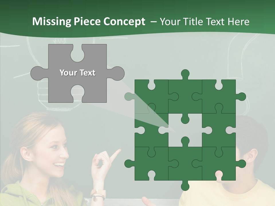 Gesturing Guy Thoughtful PowerPoint Template