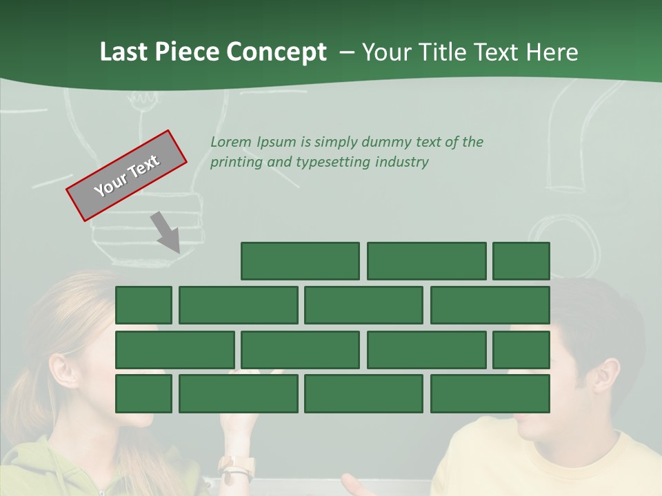 Gesturing Guy Thoughtful PowerPoint Template