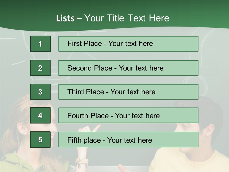 Gesturing Guy Thoughtful PowerPoint Template