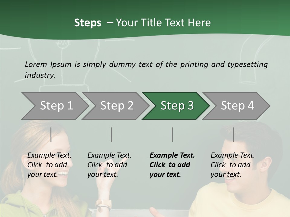 Gesturing Guy Thoughtful PowerPoint Template