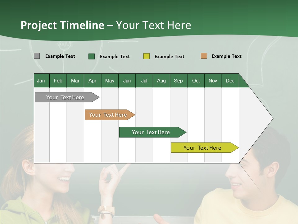 Gesturing Guy Thoughtful PowerPoint Template