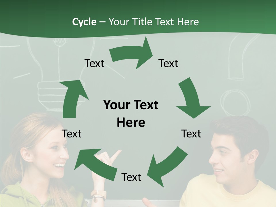 Gesturing Guy Thoughtful PowerPoint Template