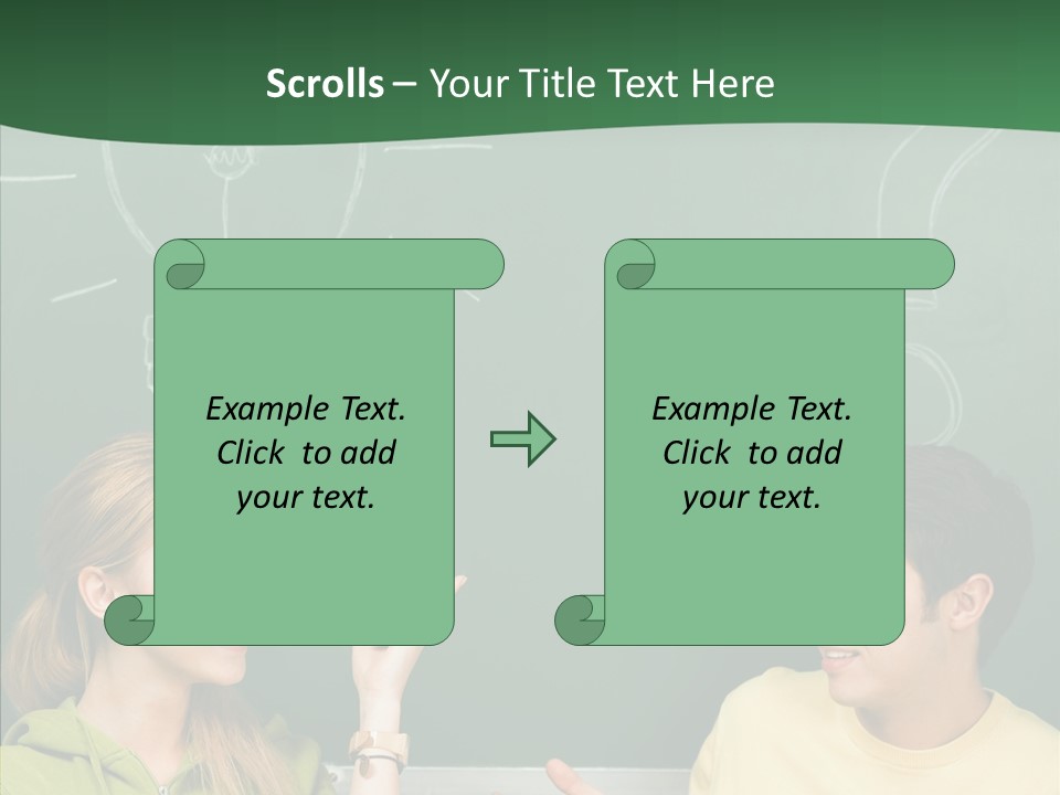Gesturing Guy Thoughtful PowerPoint Template