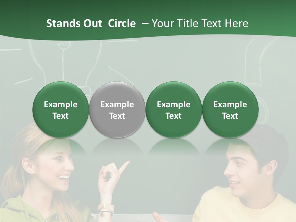 Gesturing Guy Thoughtful PowerPoint Template