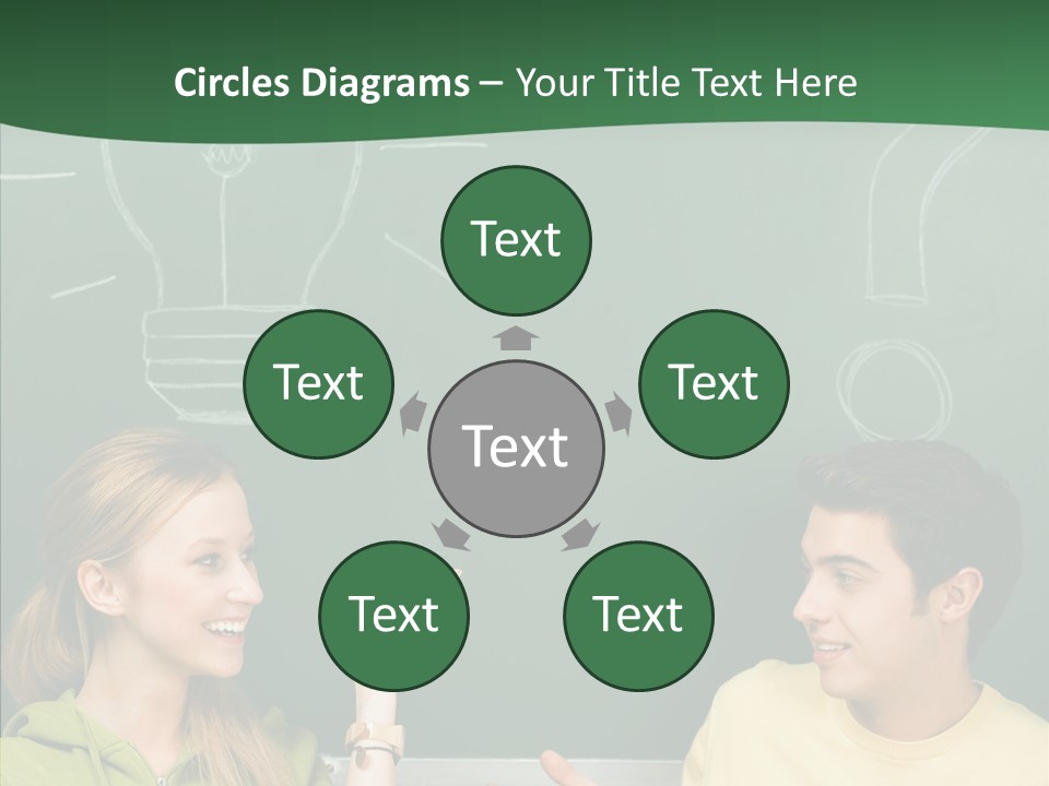 Gesturing Guy Thoughtful PowerPoint Template