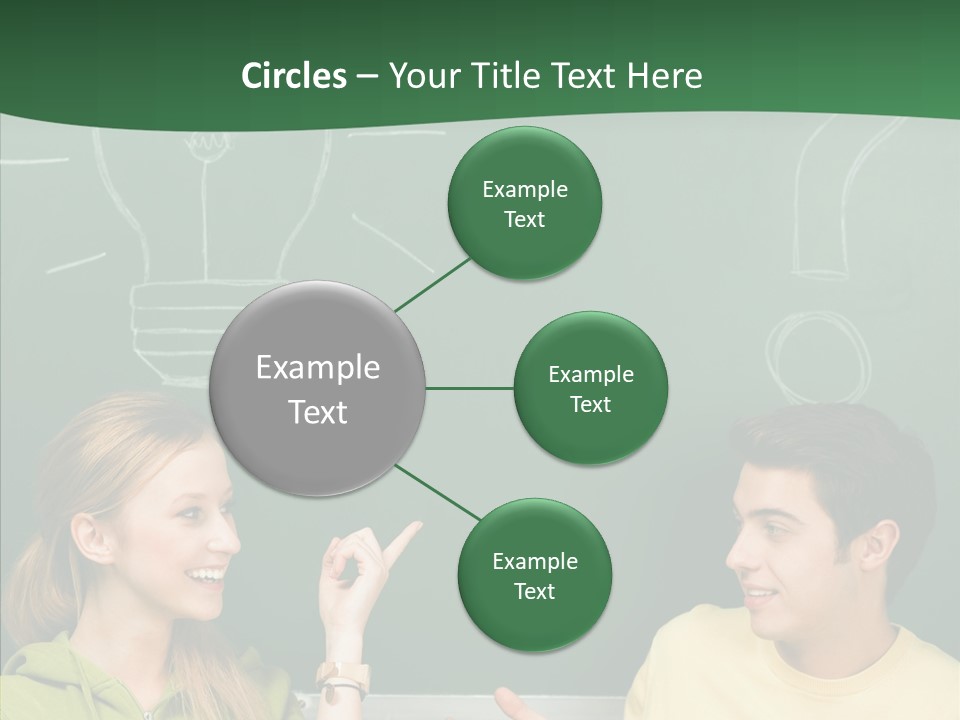 Gesturing Guy Thoughtful PowerPoint Template