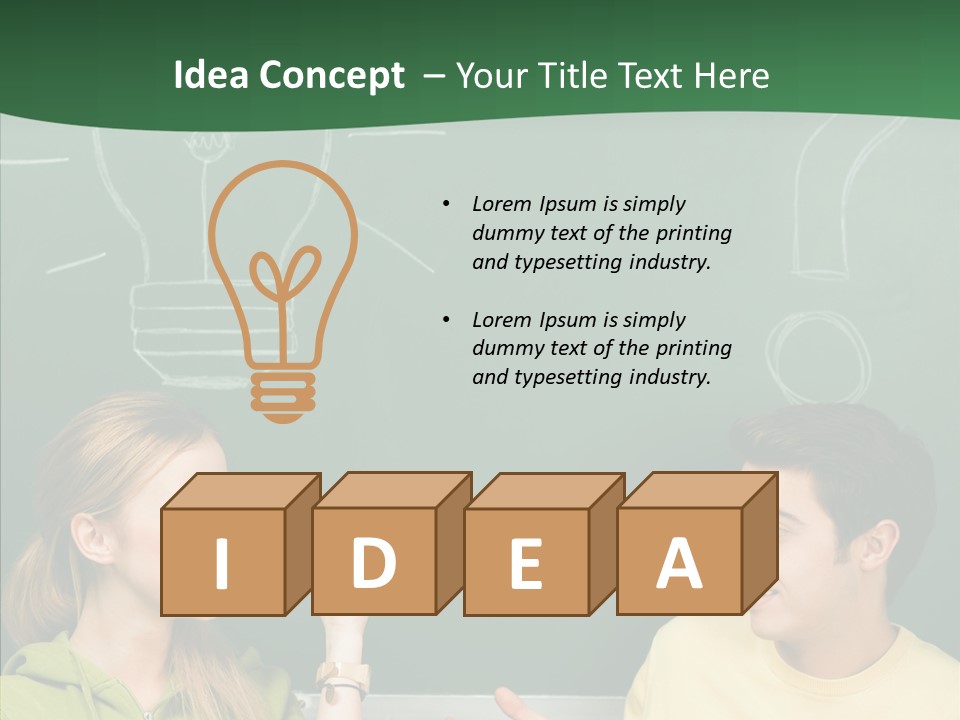 Gesturing Guy Thoughtful PowerPoint Template