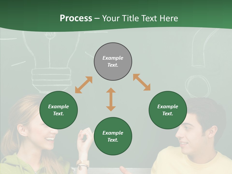Gesturing Guy Thoughtful PowerPoint Template