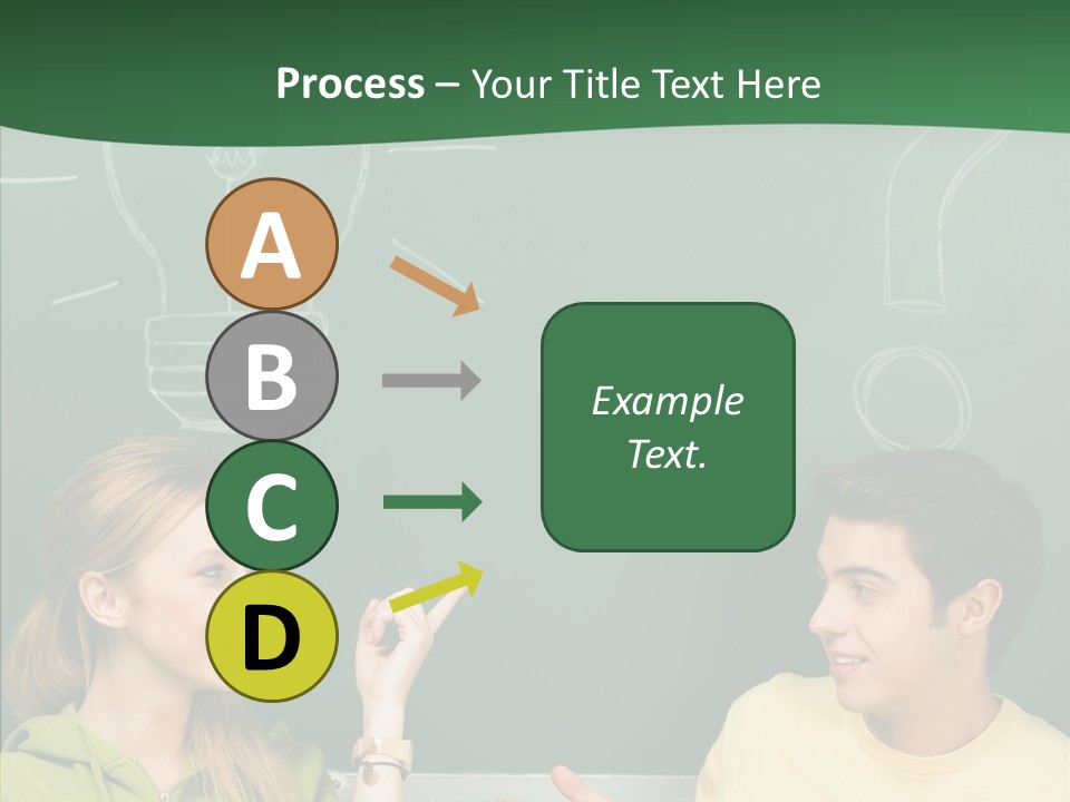 Gesturing Guy Thoughtful PowerPoint Template