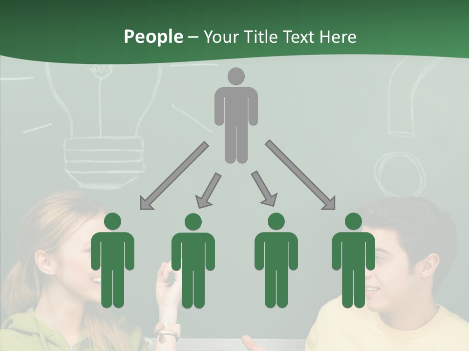 Gesturing Guy Thoughtful PowerPoint Template