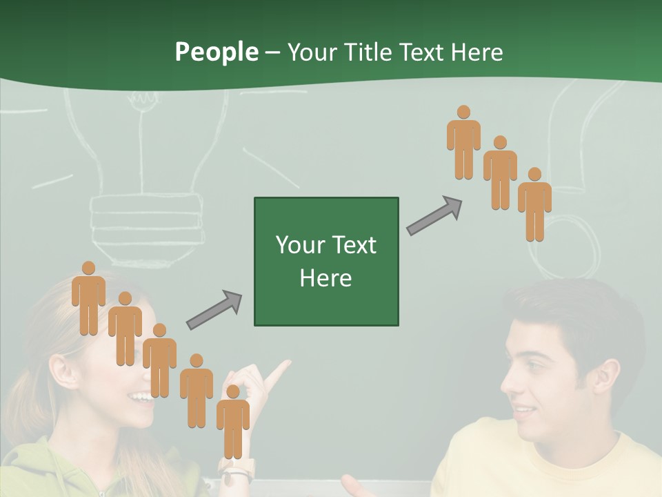 Gesturing Guy Thoughtful PowerPoint Template