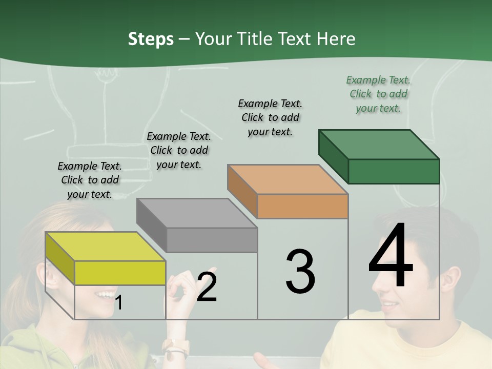 Gesturing Guy Thoughtful PowerPoint Template