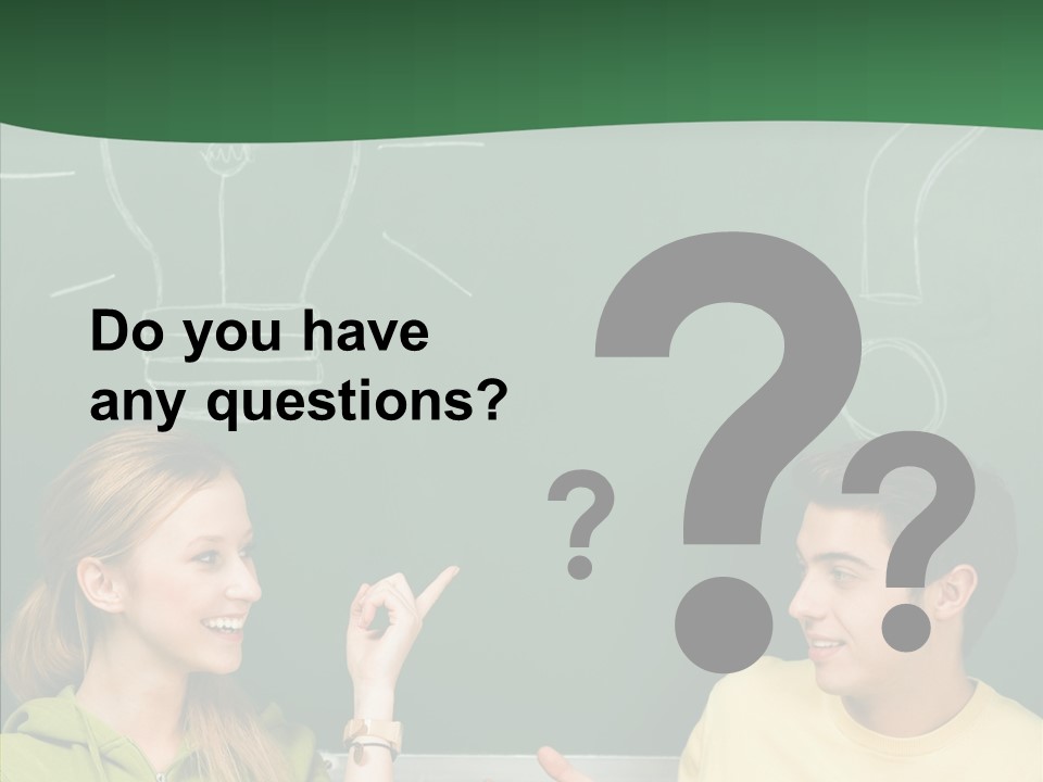 Gesturing Guy Thoughtful PowerPoint Template