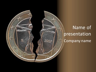 Risk Greek Broken PowerPoint Template