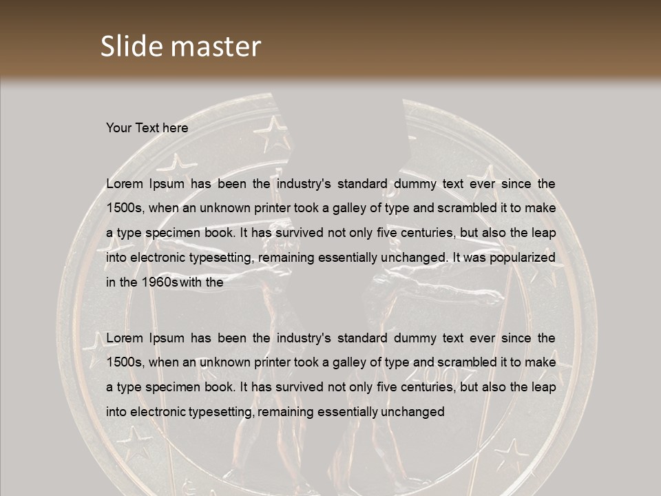 Risk Greek Broken PowerPoint Template