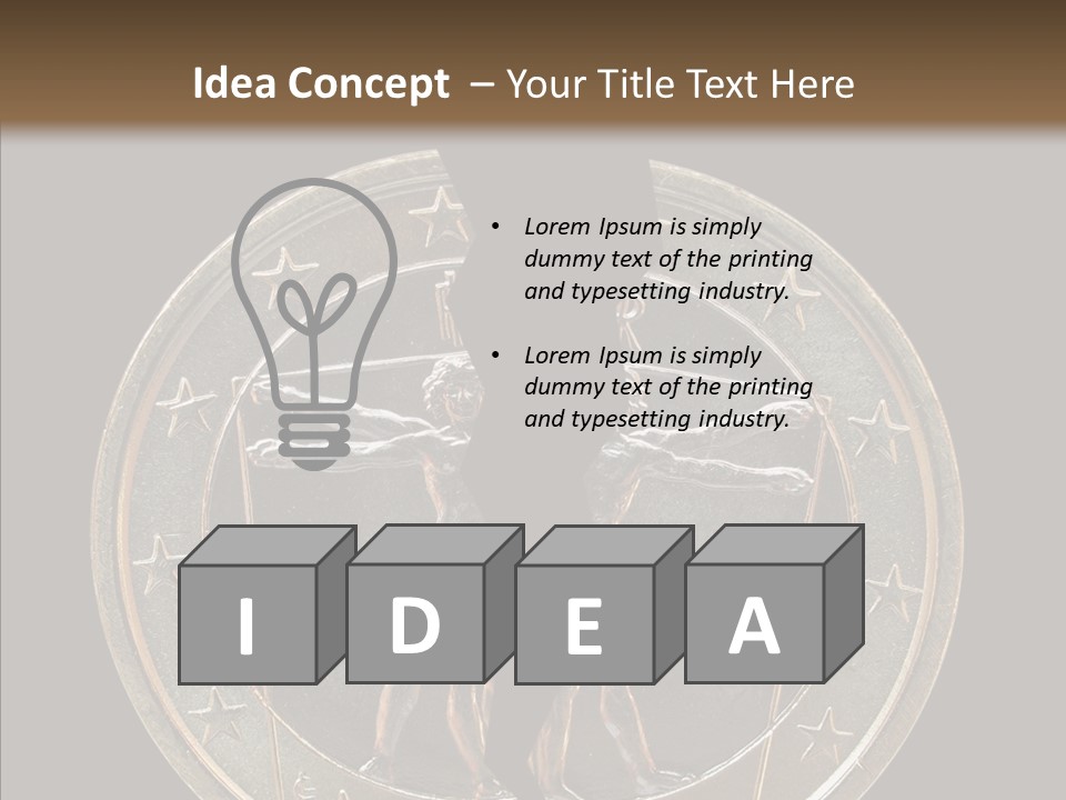 Risk Greek Broken PowerPoint Template