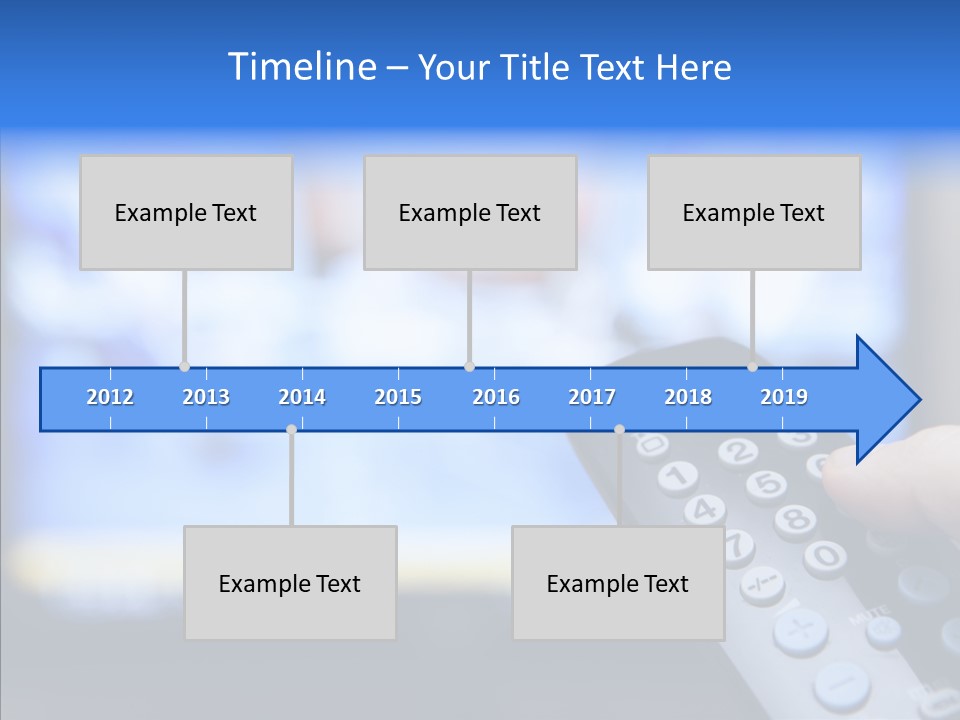 A Person Holding A Remote Control In Front Of A Television PowerPoint Template