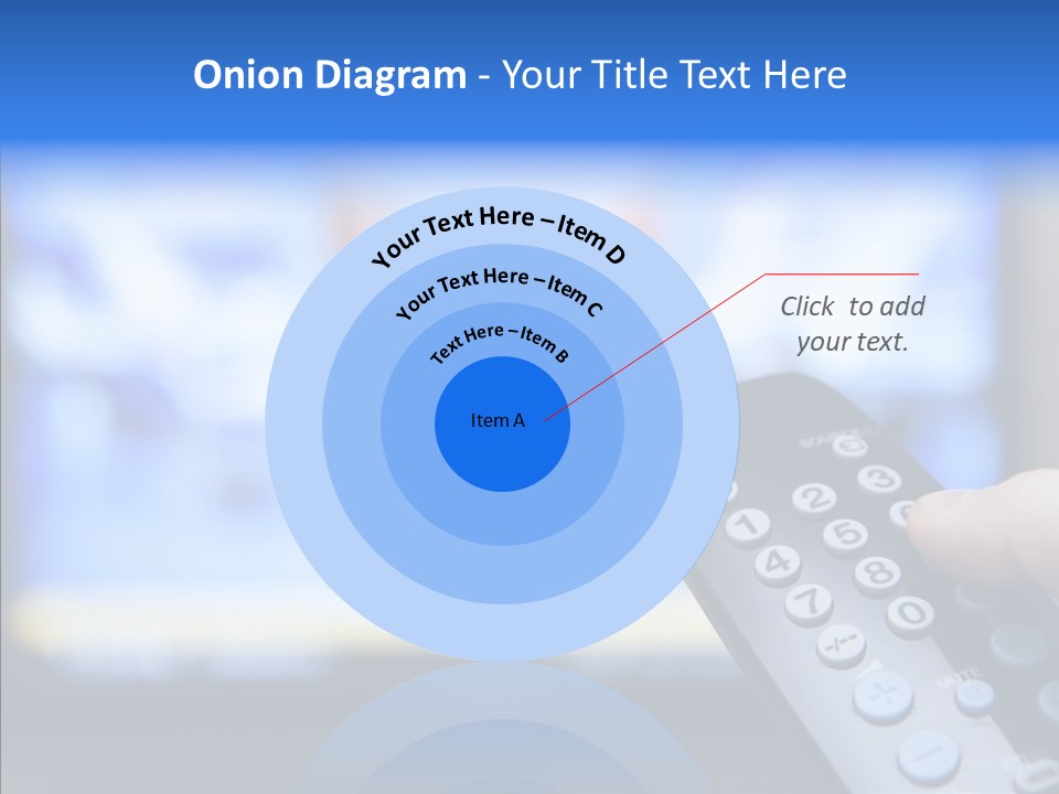 A Person Holding A Remote Control In Front Of A Television PowerPoint Template