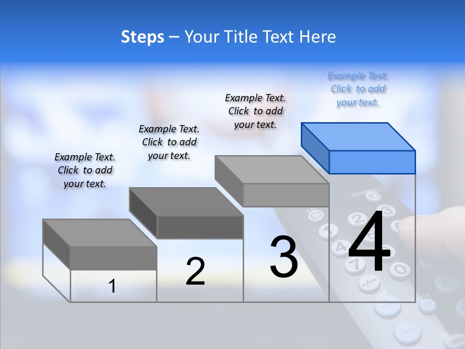 A Person Holding A Remote Control In Front Of A Television PowerPoint Template