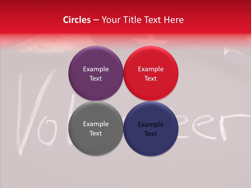 United States Flag Blackboard Antique PowerPoint Template