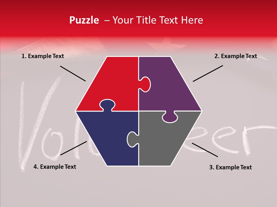 United States Flag Blackboard Antique PowerPoint Template