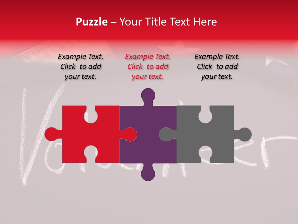 United States Flag Blackboard Antique PowerPoint Template