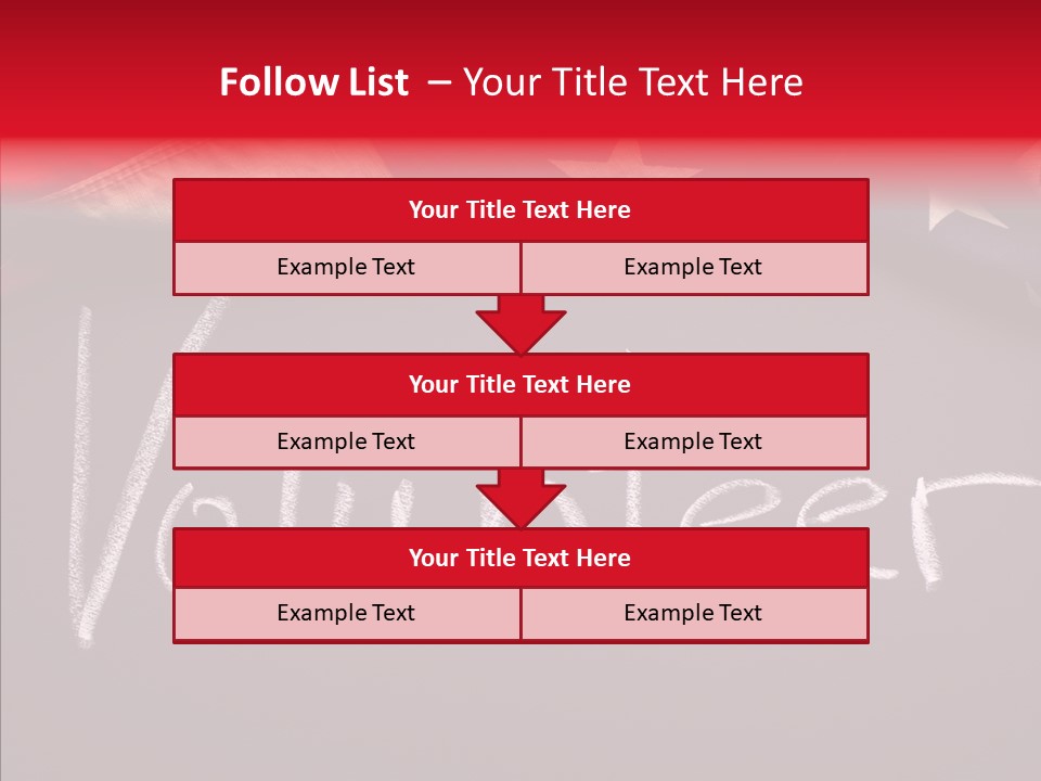 United States Flag Blackboard Antique PowerPoint Template