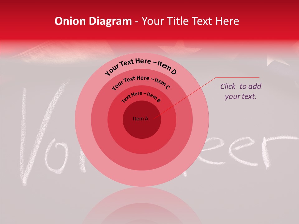 United States Flag Blackboard Antique PowerPoint Template