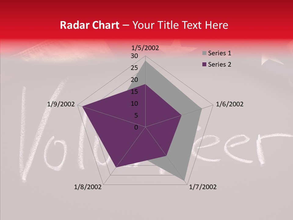 United States Flag Blackboard Antique PowerPoint Template
