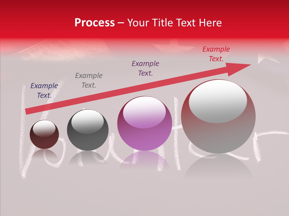 United States Flag Blackboard Antique PowerPoint Template