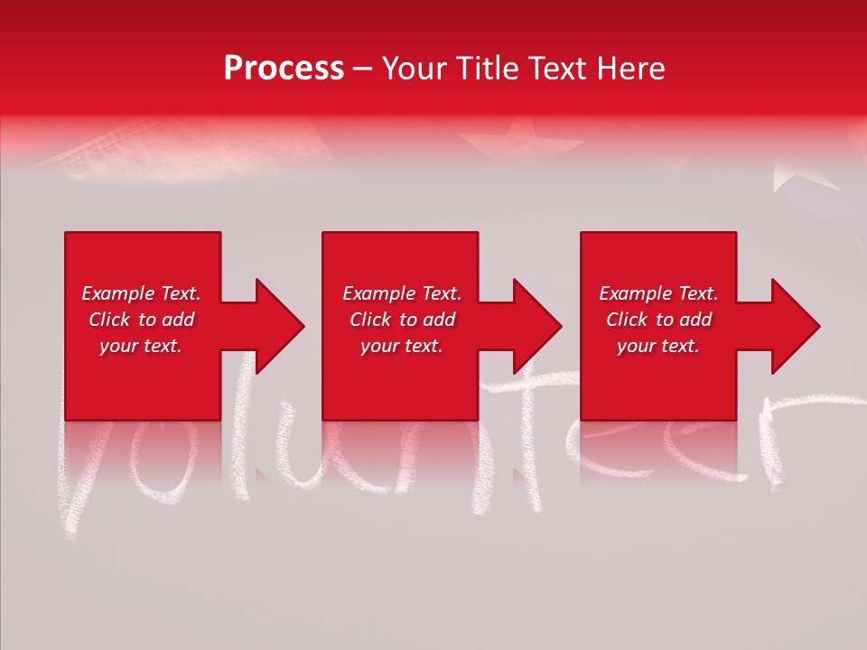 United States Flag Blackboard Antique PowerPoint Template