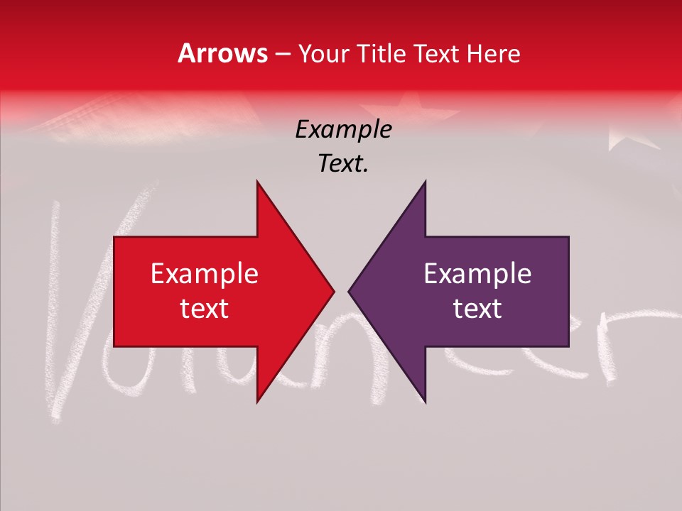 United States Flag Blackboard Antique PowerPoint Template