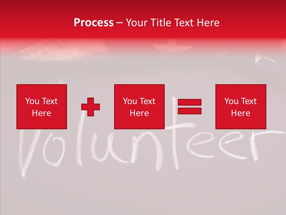 United States Flag Blackboard Antique PowerPoint Template