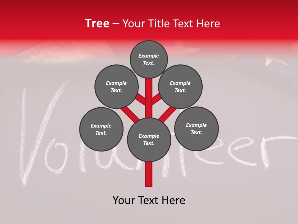 United States Flag Blackboard Antique PowerPoint Template